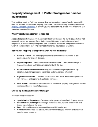 Why Short Term Rental Management in Perth is Essential for Landlords