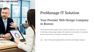 Professional Web Design Company in Boston – ProManage IT Solution