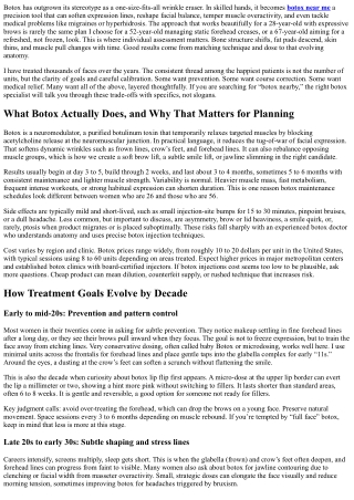 Botox for Women: Tailored Treatments by Life Stage