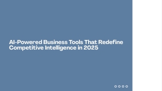 AI-Powered Business Tools That Redefine Competitive Intelligence in 2025