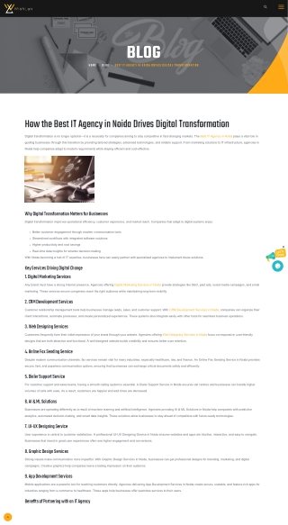 How the Best IT Agency in Noida Drives Digital Transformation