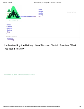 understanding-the-battery-life-of-maxtron-electric-scooters-what-you-need-to-know