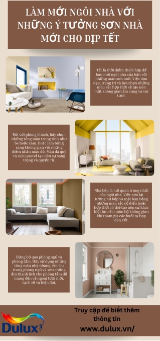 Làm mới ngôi nhà với những ý tưởng sơn nhà mới cho dịp Tết