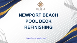 Newport Beach Residential Pool Deck Refinishing