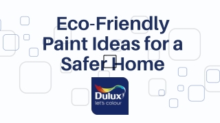 Eco-Friendly Paint Ideas for a Safer Home