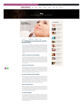 Pre Wedding Beauty Treatments Every Bride Should know