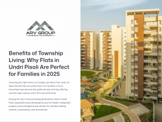 Why Flats in Undri Pisoli Are Perfect for Families in 2025 | ARV New Town