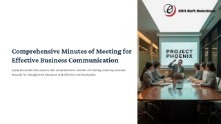 Comprehensive Minutes of Meeting for Effective Business Communication