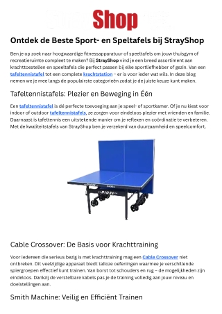 Cable Crossover