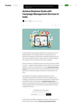 Achieve Business Goals with Campaign Management Services in India