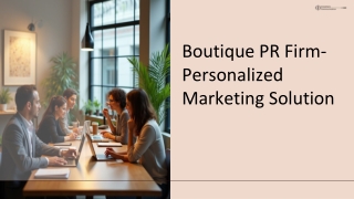 Boutique PR firm