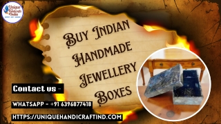 Buy Indian Handmade Jewellery Boxes