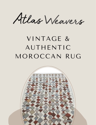Key Characteristics That Define Moroccan Rugs