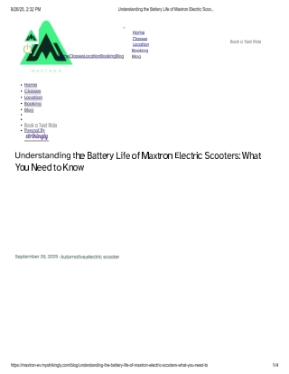 understanding-the-battery-life-of-maxtron-electric-scooters-what-you-need-to-know