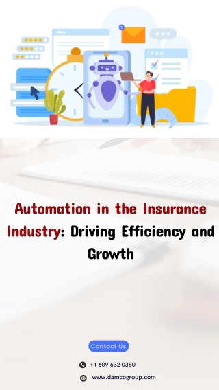 Automation in the Insurance Industry: Driving Efficiency and Growth