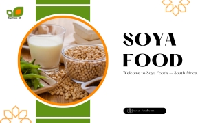 Soy Food Products: Nutritious, Plant-Based Choices for a Healthy Lifestyle