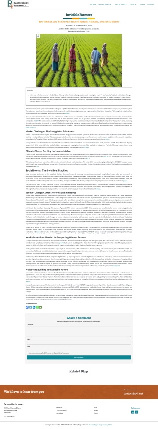 How Women Are Facing the Brunt of Market, Climate, and Social Norms