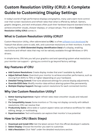 custom resolution utility
