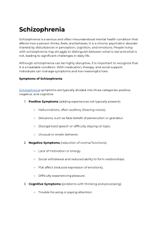 Schizophrenia