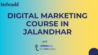 Best Digital Marketing course in jalandhar