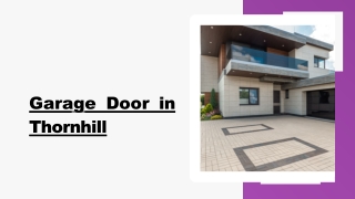 Garage Door in Thornhill