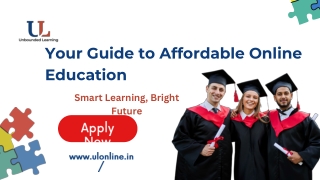 Your Guide to Affordable Online Education