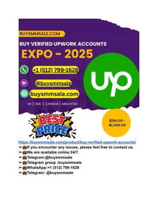 Buy Verified UPWORK  Account: Secure Your Transactions Now