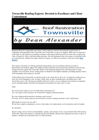 36 vMetal Roofing Townsville