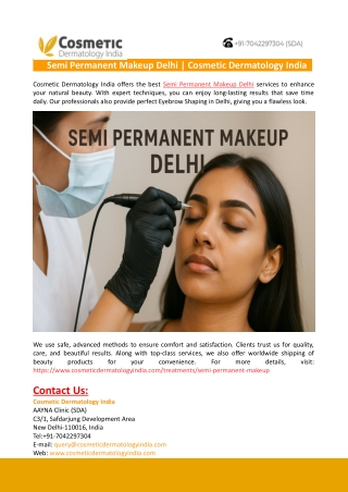Semi Permanent Makeup Delhi