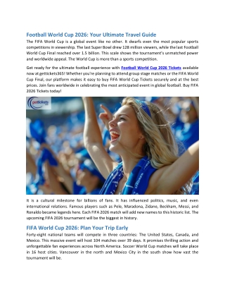 Football World Cup 2026 Your Ultimate Travel Guide