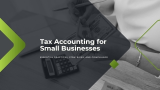 Small Business Tax Accounting Key Strategies and Tips