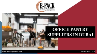 OFFICE PANTRY SUPPLIERS IN DUBAI