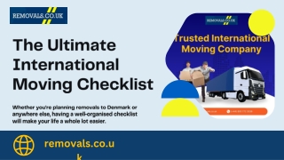 The Ultimate International Moving Checklist