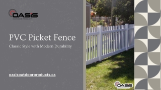 PVC Picket Fence: Classic Style with Modern Durability