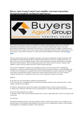 46 buyers advocate