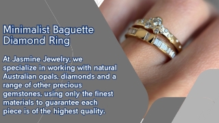 Minimalist Baguette Diamond Ring