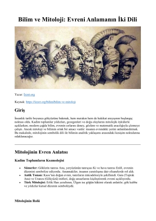 Bilim ve Mitoloji