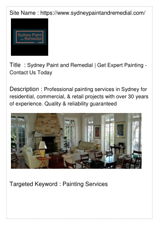 Sydney Paint and Remedial