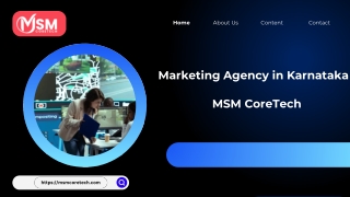 Marketing Agency in Karnataka  MSM CoreTech