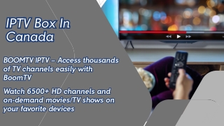 IPTV Box In Canada