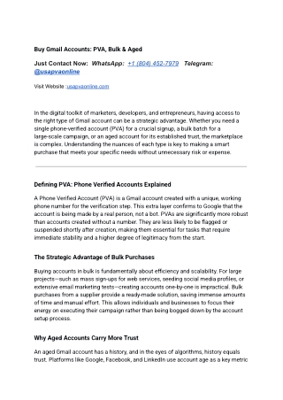 Buy Gmail Accounts_ PVA, Bulk & Aged