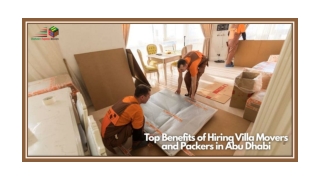 Top Benefits of Hiring Villa Movers and Packers in Abu Dhabi