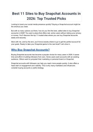 Best 11 Sites to Buy Snapchat Accounts in 2026_ Top Trusted Picks (2)