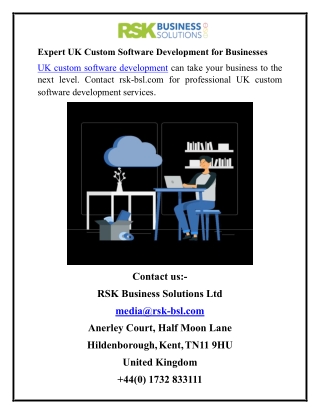 Expert UK Custom Software Development for Businesses