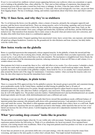 Botox for 11 Lines: Preventing Deep Creases Over Time