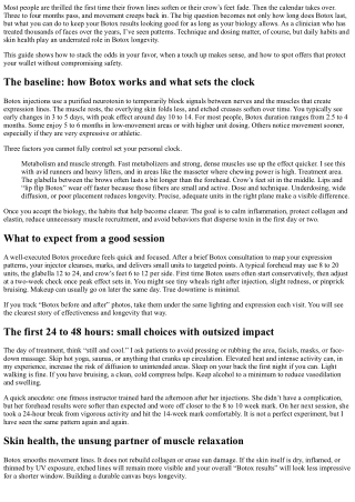 Botox Longevity: Habits That Help Results Last Longer