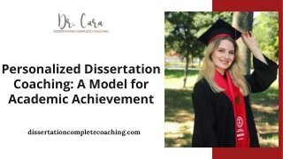 Personalized Dissertation Coaching A Model for Academic Achievement