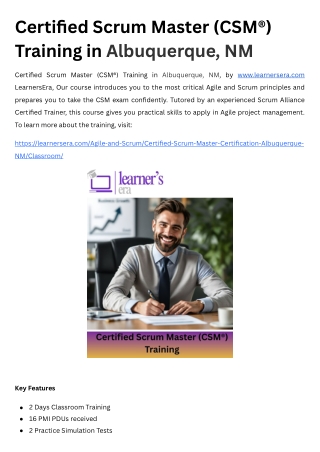 (CSM®) Training in Albuquerque, NM