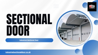 Premium Sectional Door Solutions by Industrial Sectional Doors Company