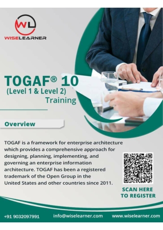 TOGAF® V10 Practitioner Program – Lead Organizational Transformation